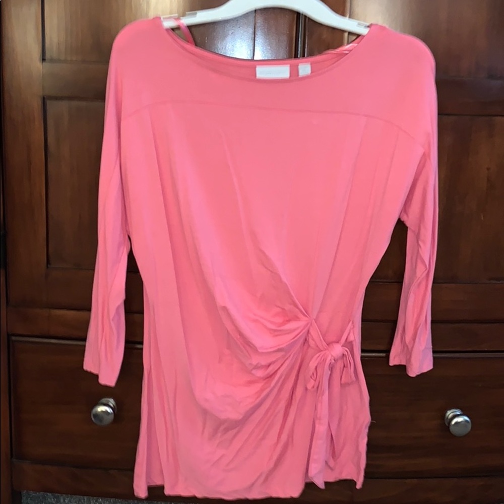 New York & co. Stretchy pink blouse